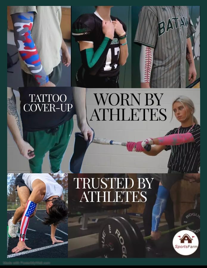 Youth & Adult Sizes Moisture Wicking Compression Arm Sleeve (1 Sleeve) (Over 100 Colors Available in Our Store)
