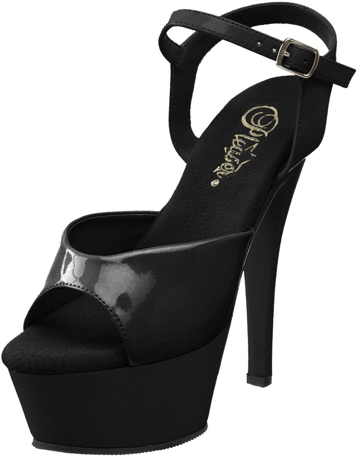 Pleaser Women's Kiss-209 Ankle-Strap Sandal