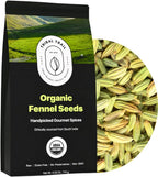 Tribal Trail Fennel Seeds Organic | 4.02 oz | USDA Organic & Non-GMO | Recyclable Kraft Bags | Best for Tea, Smoothies & Cooking | Ethically Sourced Spices from South India
