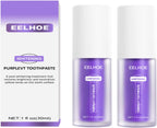 2Pcs Purple Toothpaste for Teeth Whitening, Tooth Stain Removal Smoke Teeth Coffee Colour Corrector.