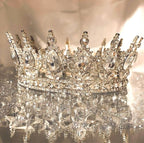 Queen Crown Rhinestone Wedding Crowns and Tiaras for Women Costume Party Hair Accessories Princess BirthdayCrown Crystal BridalCrown (Silver White Crowns)