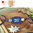 Ghasitaram Gifts Jaiccha Rakhi for Brother Rakhis Online - PRK24-028-Tech BRO Premium Rakhi with 400 gms of Soan Papdi