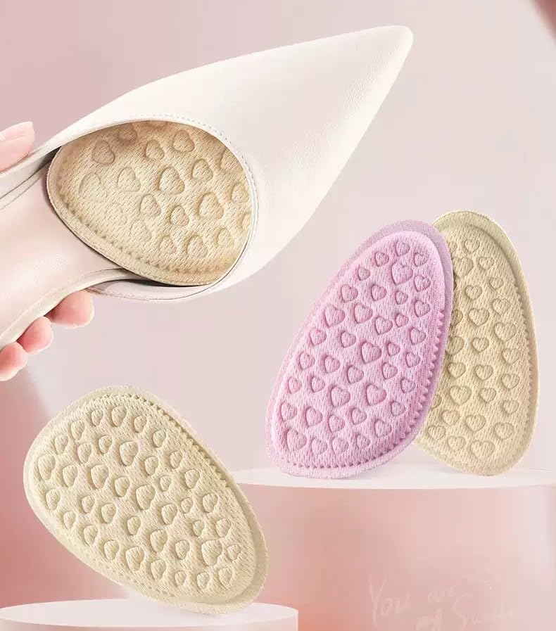 1 Pair Soft Forefoot Pads for High-Heeled Shoes, Nonslip Half Insoles, Comfortable Forefoot Cushions for Foot Care