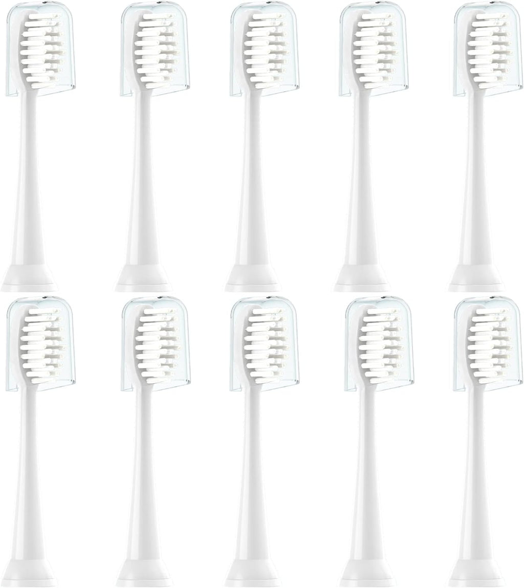 Replacement Toothbrush Heads 10 Pack Compatible with TAO Clean Electric Toothbrush,White