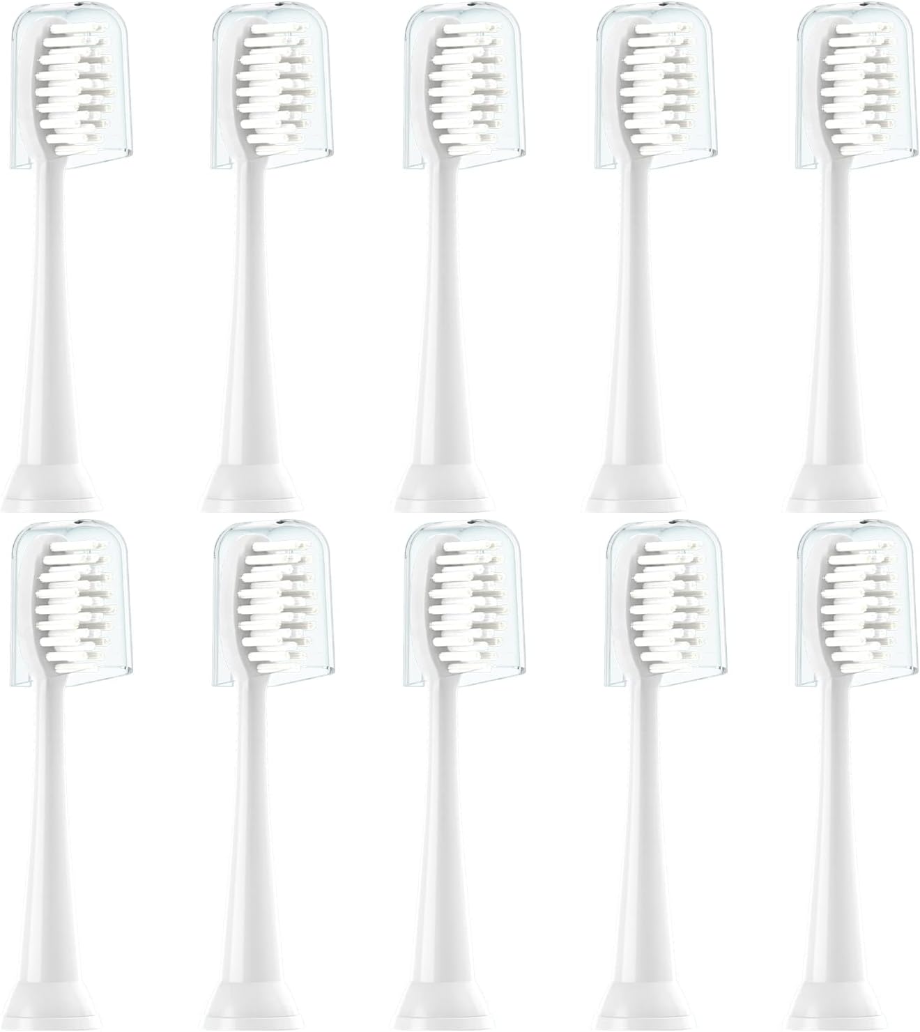 Replacement Toothbrush Heads 10 Pack Compatible with TAO Clean Electric Toothbrush,White
