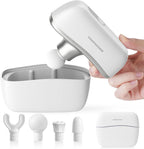 KingPavonini Mini Massage Gun with All-in-One Storage Case, Pocket-Sized Small Massage Gun Deep Tissue, 0.5 lbs Portable Percussion Massager for Travel, Gym, Gift for Women Men