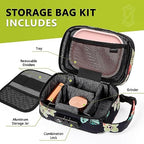 OZCHIN Large Smell Proof Bag with Combination Lock Odor Proof Lock Box Travel Storage Case Activated Charcoal Bag Great Christmas Gift