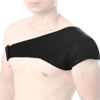 Shoulder Support, Elastic Shoulder Bandage Sports Damage Prevention Adjustable Self Heating Shoulder Brace Strap Pad Protection Gear for Shoulder