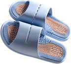 Men's Massage Slippers,Women Summer Indoor Home and Household Anti Slip Bathroom Slippers,Acupoint Massage Slippers Sandals(Size:EU 36/37,Color:Blue Powder)