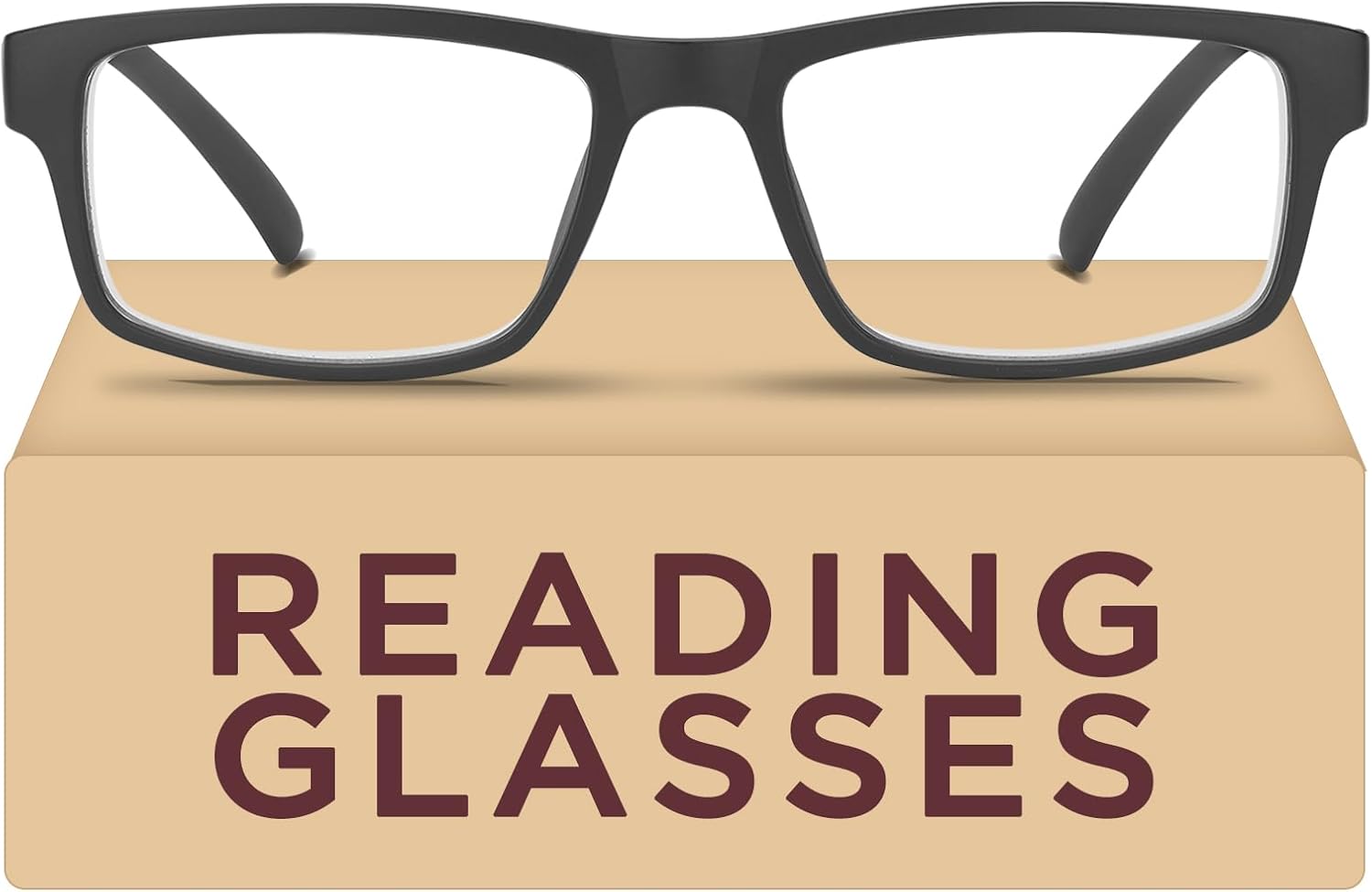 Reading Glasses, Sturdy Anti Glare Blue Light Blocking Glasses, Filter UV Ray/Glare Cheaters,Comfort Spring Hinges Eyeglasses,Computer Eye Glasses for Men and Women（Black 1.5）