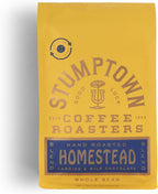 Stumptown Coffee Roasters, Medium Roast Whole Bean Coffee, 100% Arabica Coffee - Homestead Blend 12 Ounce Bag with Flavor Notes of Milk Chocolate, Cherry and Orange
