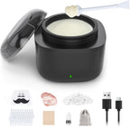 Nose Wax Kit Men, Nose Hair Waxing Kit with 158°F Smart Temp Control, 40 Sticks, 100g Wax, Painless Nose Hair Removal with USB-C Fast Heating, Upgraded Capacity, Multi-Accessories
