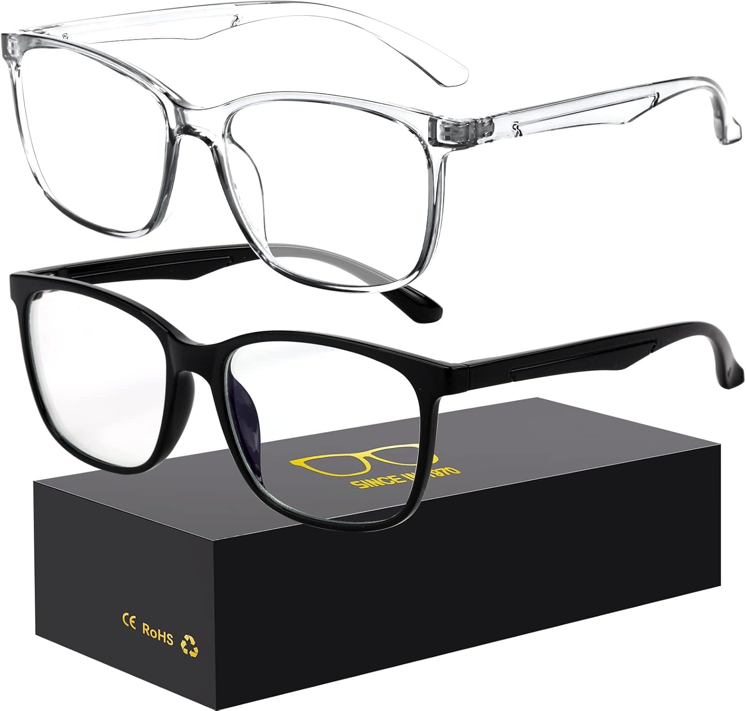 Blue-Light Blocking Glasses Computer Reading/Gaming/TV/Phones Glasses Fashion Anti Eyestrain Glasses for Women Men