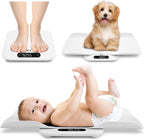TIPRE Baby Weight Scale, Infant Scale with Detachable Tray, Pet Scale for Cat Dog, Multiple Weighing Scale for Toddler, Children, Pet and Adult Auto-Rotation LED Screen, Up to 400lb/180kg