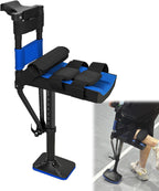 Hands Free Knee Crutch for Adults - Adjustable, Stable Knee Crutches Alternative for Foot Ankle Injury Recovery and Comfortable, Hands-Free Crutch for Adjustable with Leg Straps