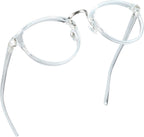 LifeArt Blue Light Blocking Glasses, Anti Eyestrain, Computer Reading Glasses, Gaming Glasses, TV Glasses for Women Men, Anti Glare (Clear, ++2.00 Magnification)