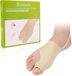 2PCS Bunion Corrector for Women & Men, Big Toe Straightener Splint | Hallux Valgus Pain Relief with Comfortable Pads & Splint,Day & Night Support, Breathable