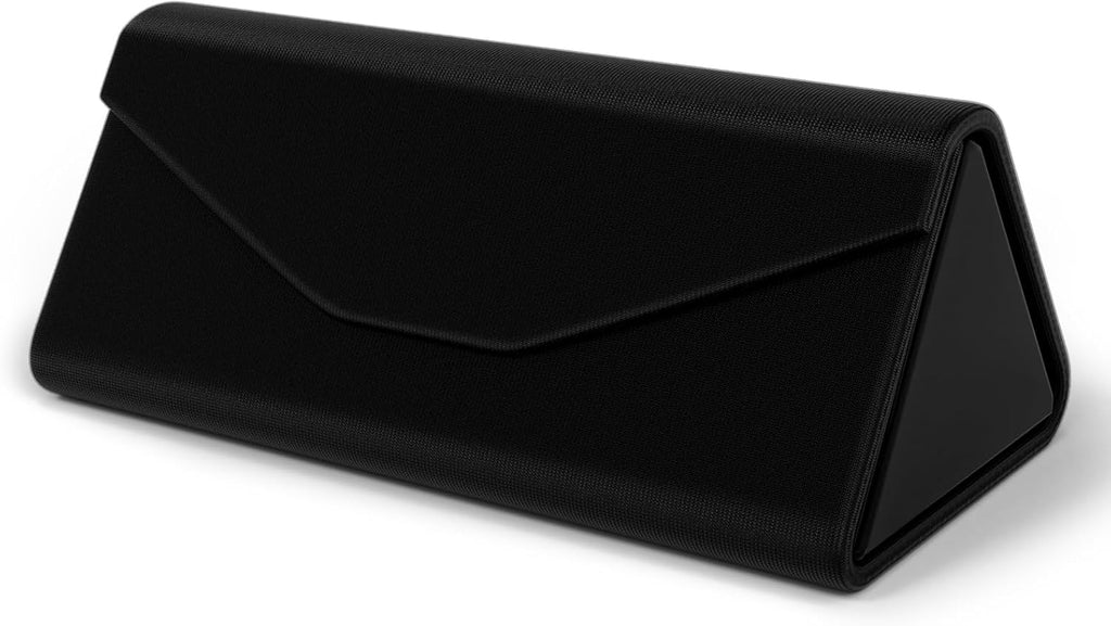 Sunglasses Case, Foldable Glasses Case, Magnetic PU Leather Hard Shell Folding Eyeglass Holder Box, Collapsible Unisex