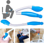 Self-Assist Toilet Aids Tool, 15.6in Long Handle Foldable Toilet Aid Wiper Comfort Bottom Wiper Toilet Aid Helper for Elderly, Pregnant Women, Injured Person