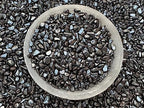 2 oz Lot Natural Semi Tumbled Hematite Gemstone Chips, Hematite Crushed Mini Crystals, Undrilled Crystal Chips (Hematite Small)