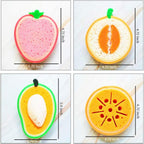 WishLotus 4Pcs Dish Cleaning Sponges, Cute Fruit-Shape Thickened Kitchen Sponge, Multifunctional Wipe Decontamination Lightweight Cleaning Dishes Sponge Washing Dishes Kitchen Tool