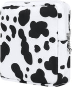 Sanitary Pad Storage Bag Portable Period Bag for Teen Pads/Sanitary Napkins/Small Tampons, Sanitary Napkin Storage Bag First Period Gifts for Teen Girls (Cow)