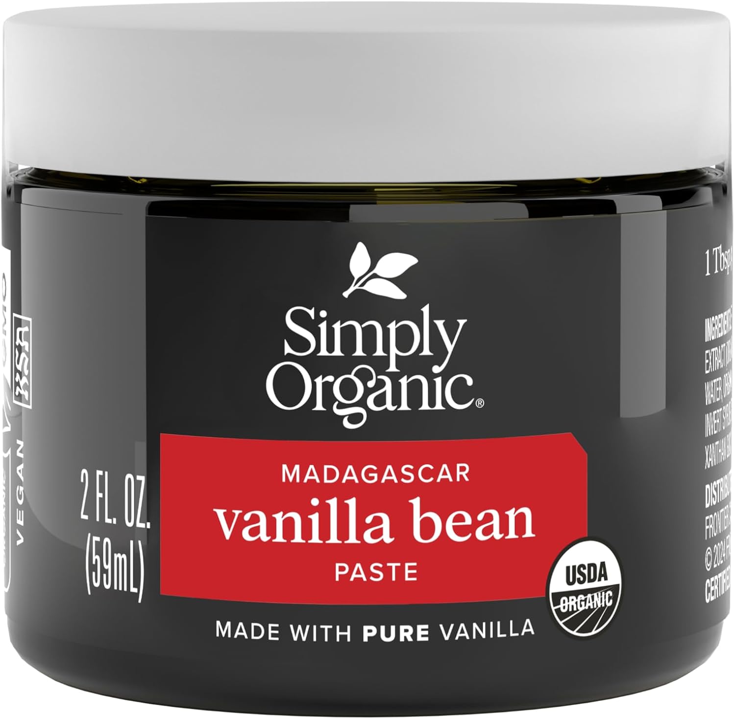 Simply Organic Vanilla Bean Paste, Organic, 2 Fluid Ounce