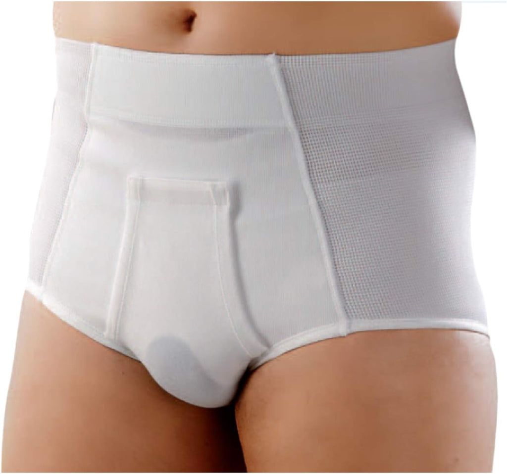 Inguinal Hernia Brief Slip Girdle for Sports - High Cut Ref.316 Size 4 86-90 cm. (inch. 33.5"-35.5")