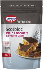 Dr. Oetker Scotbloc Plain Chocolate Drops - 1x3kg