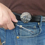 MASTER MAGNETICS 07221 Handy Mag Magnet with Belt Clip, 2 in Dia