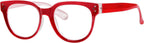 Eyekepper Oversize Reading Glasses Women Stylish Readers - Red +4.00