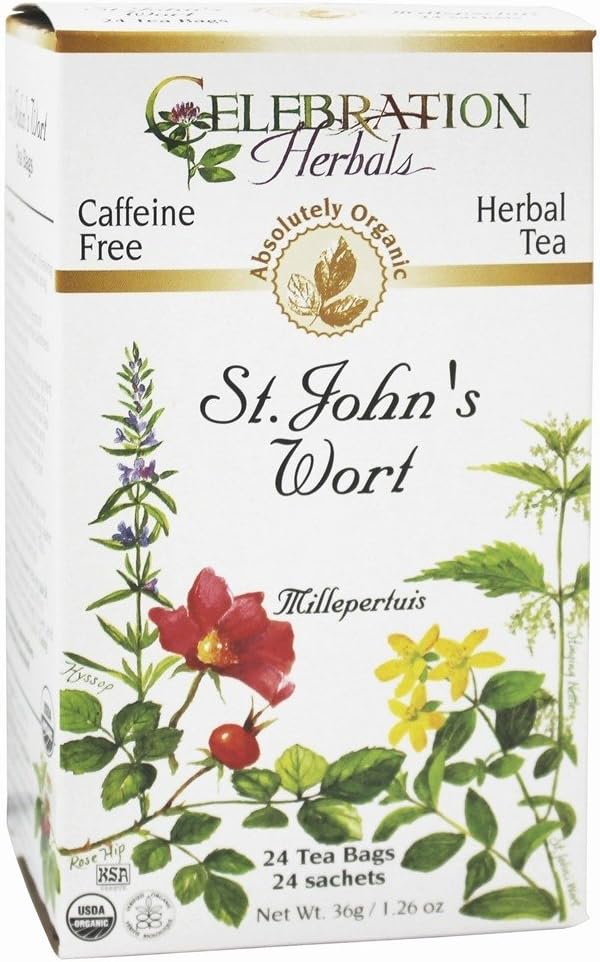 Celebration Herbals St John's Wort Tea Organic - 24 Herbal Tea Bags