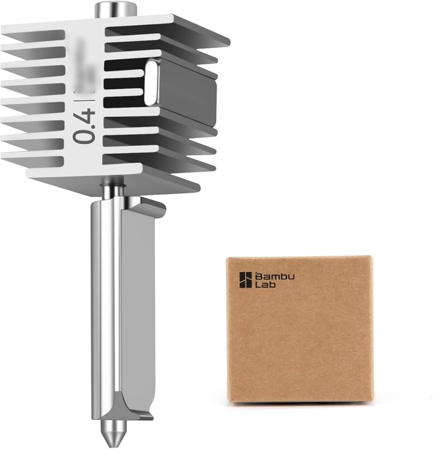 Original BambuLAB A1 3D Printer Hotend, A1 Mini Stainless Steel Hotend Kit,All Metal Extruder Hot End for Bambu Lab A1 Series 3D Printer Accessories (A1 0.4mm Stainless Hotend)