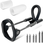 Male Extender Stretchcher Kit, Wearable Adjustable Traction Training Device Set, Male Extension Training Device, 3-Section Metal Extension Pole with 2psc Silicone Sleeves