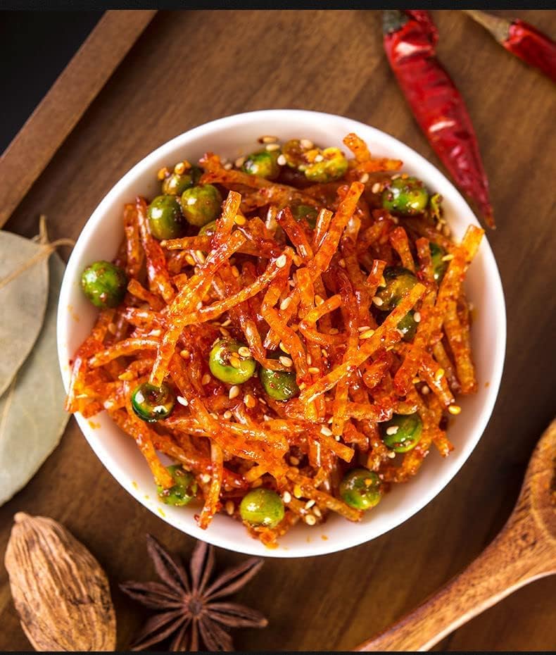 Handmade spicy strips， Mala spicy silk latiao , spicy mala spicy silk latiao, Konjac cool, snack spicy silk, Big gluten,hot slices,Vegetarian Snacks，Sweet and spicy gluten (Mix and Match Spicy Strips,30bags)