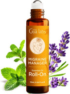 Gya Labs Migraine Manager Essential Oil Roll On - 0.34 Fl Oz - Travel Size Roller for Camping, Skin, Aromatherapy Relief, Convenience