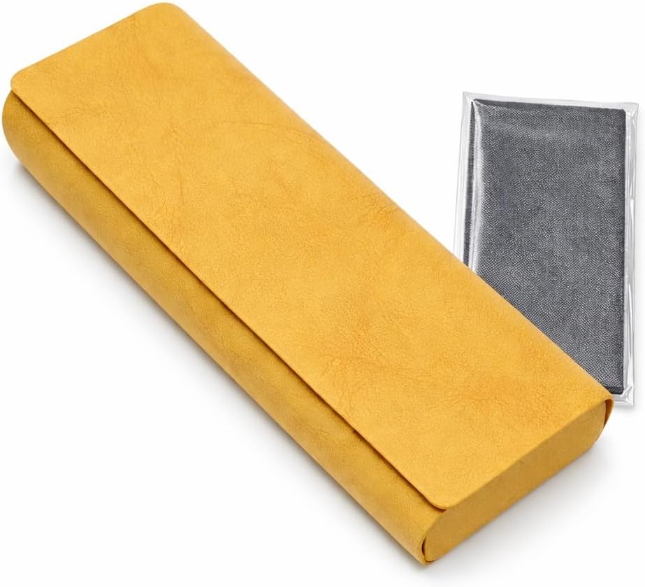 Glasses Case, PU Leather Eyeglass Case, Slim Sunglasses Holder, Fits Reading Glasses, Eyeglass Holder, Unisex