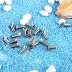 50pcs M3 Stainless Steel Flat Head Star Drive Machine Screws Bolts for Industrial Construction Fasteners (M3×8)