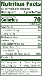 Black Forest USDA Organic Gummy Bears - 65 Pouches - .0.8Oz Each