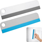 2 Pcs Mini Soft Rubber Mirror Squeegee Window Scrubber Scraper for Shower Glass Doors Cleaning Squeegee Tool Car Windows Windshield Mirror Tile Cleaner