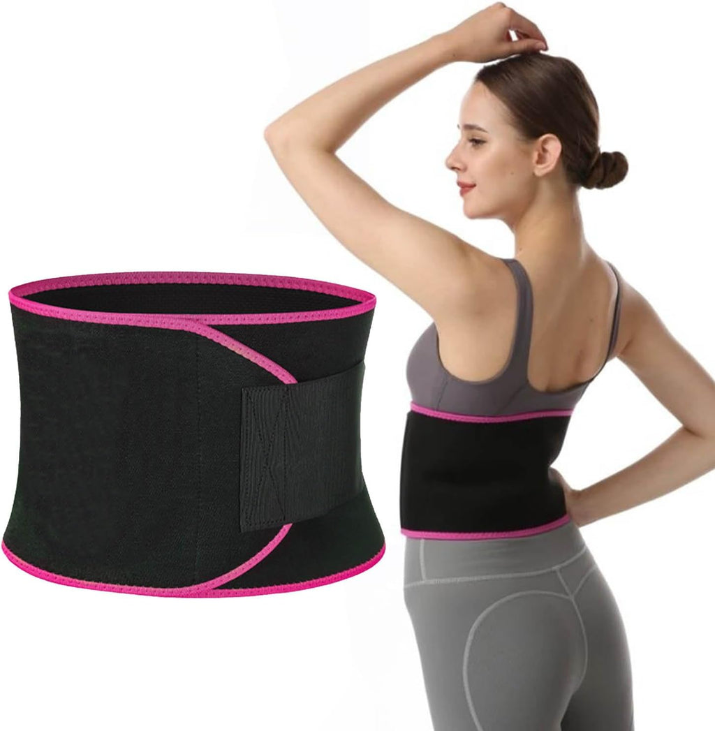Waist Trainer Belt for Women & Men - Waist Cincher Trimmer - Slimming Body Shaper Belt - Sport Girdle Belt Medium(7 * 39.37 inches) Black
