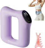 Electric Full-Body Vibration Massager, Hands-Free Cordless Design with Adjustable Strap, 8 Vibration Modes for Belly, Back, Legs & Waist, Includes Sash & Scraper