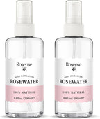 Rosense Rosewater Hydrating Facial Toner/Rose Water Face Mist (6.8 Oz) 2-Pack