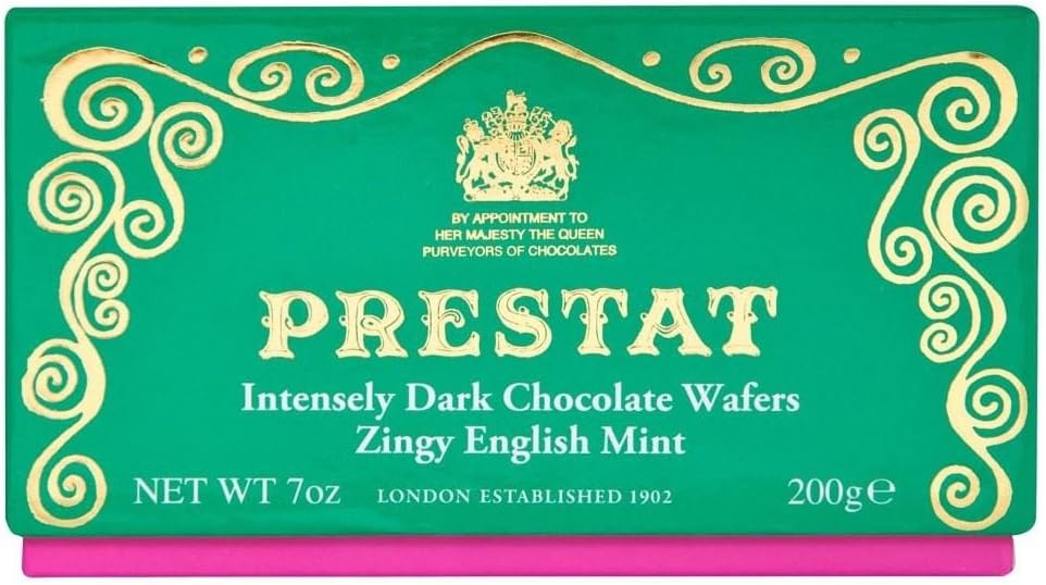 Prestat Dark Intensely Dark Chocolate Wafers - Zingy English Mint (200g)