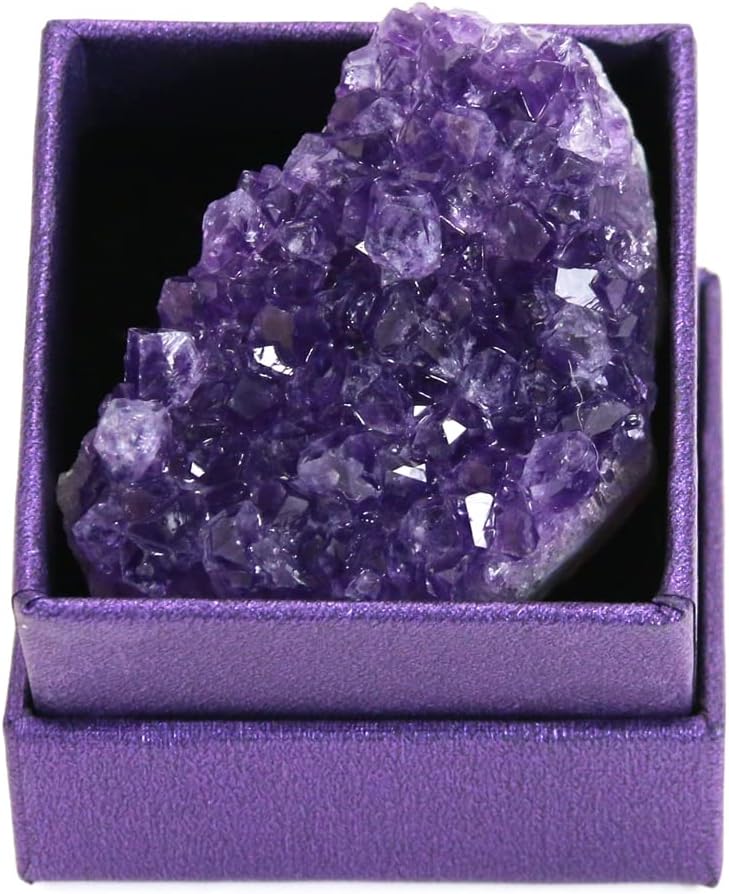 Amethyst Crystals, Amethyst Clusters, Amythestyst Crystals, Amathesis Crystal, Purple Crystal, Raw Amethyst Stone, Natural Amethyst Geode Cave Healing Crystal Stones, Amatista, About 0.1 Lb