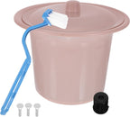 CLISPEED Plastic Bedpan with Lid and Elderly, Home Urinal Container, Portable Spittoon Bucket for Medical and Daily Use Random Color