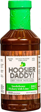 Hoosier Daddy BBQ Sauce Smokehouse Hickory with Lime 16oz