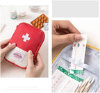 JJLFresheners 4Pcs Empty Travel Mini First Aid Pouch, Portable Outdoor First Aid Medical Rescue Bag Multi-Function Emergency Medicine Storage Organizer Bag Health and Household Supplies (Small)
