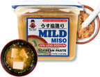 Miko Japanese White Miso, Shiro Miso Paste- 25% Low Sodium Miso Paste, All Natural Sweet Light Flavor, NON GMO 17.6oz Per Pack