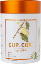 Cup of Coa No. 3 Sensuously Navel | Gourmet Dark Chocolate & Orange Hot Cocoa Mix | Just Add Water | Rich, Silky Smooth & Creamy | Luxury Hot Chocolate | Made in USA (8 Servings)